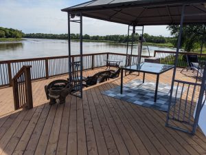 Lake front deck